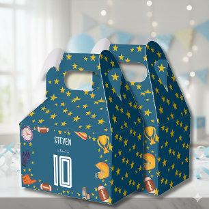 Caixinha De Lembrancinhas Aniversário de criança de bola de futebol american