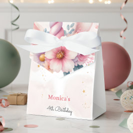 Caixinha De Lembrancinhas Aniversário de criança de chifre de unicórnio rosa