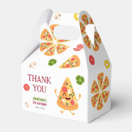 Caixinha De Lembrancinhas Aniversário de criança de festa da pizza colorida 