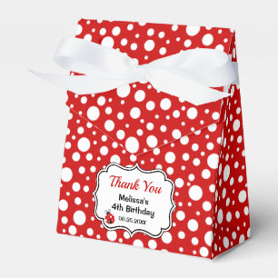 Caixinha De Lembrancinhas Aniversário de criança de Frame de Ladybug do Boli