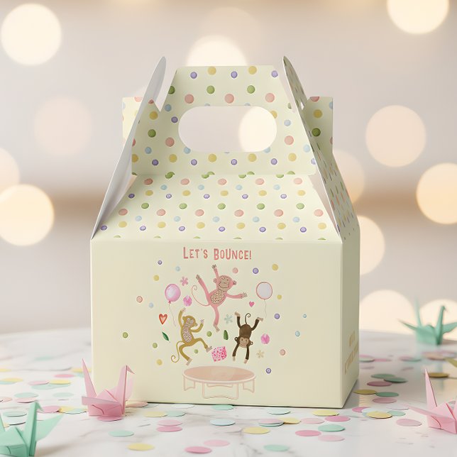 Caixinha De Lembrancinhas aniversário de criança de macacos saltadores em sa (Criador carregado)