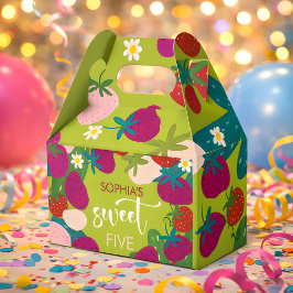 Caixinha De Lembrancinhas Aniversário de criança de morango doce