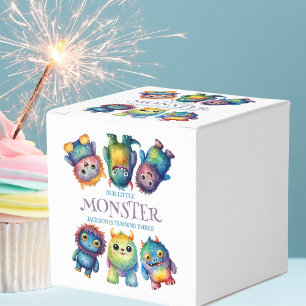Caixinha De Lembrancinhas Aniversário de criança de Pequenos Monstros Colori