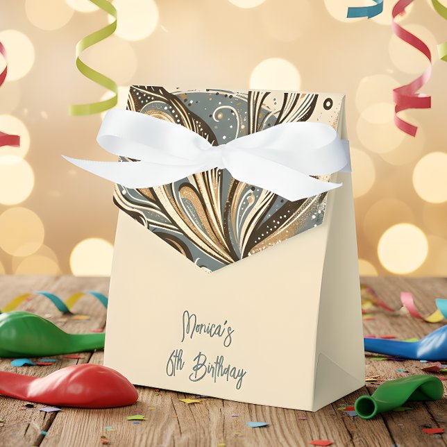 Caixinha De Lembrancinhas Aniversário de criança de silhueta de fada mágica (Criador carregado)