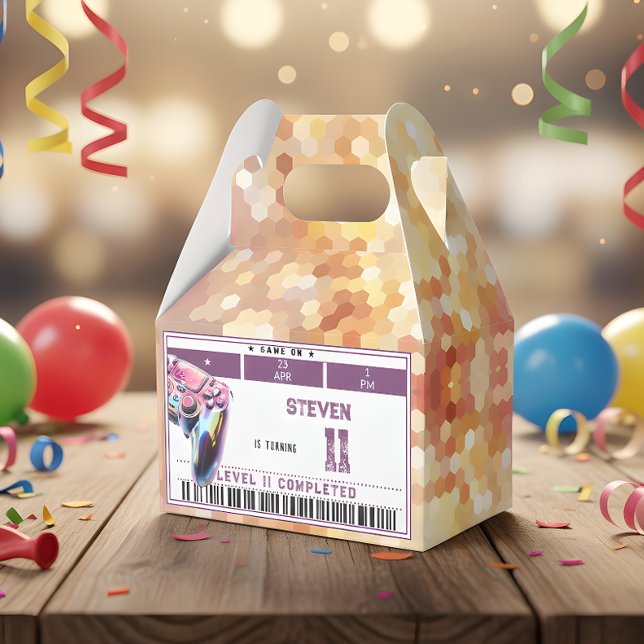 Caixinha De Lembrancinhas aniversário de criança videos games (Criador carregado)