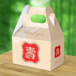 Caixinha De Lembrancinhas Aniversário de Longevidade Chinesa (99 e mais jove