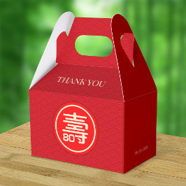 Caixinha De Lembrancinhas Aniversário de Longevidade Chinesa (99 e mais novo