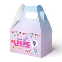 Aniversário do Jogo Rosa Colorido de Garota