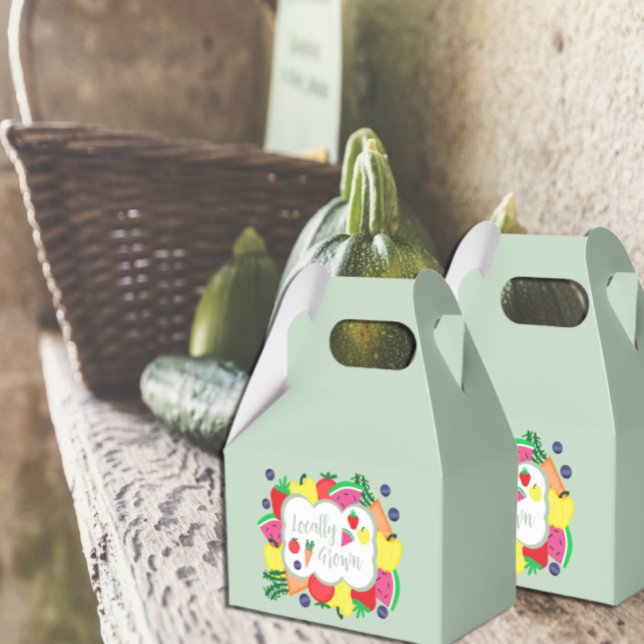 Caixinha De Lembrancinhas Aniversário do Mercado de Fazendeiros Cultivados L (Criador carregado)