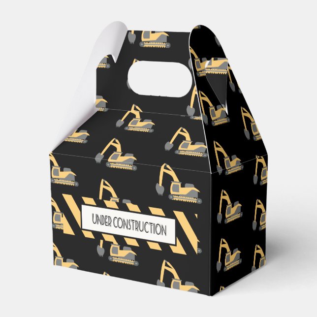 Caixinha De Lembrancinhas Aniversário do Padrão de Caminhão de Bombeiros de  (Frente)