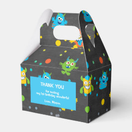 Caixinha De Lembrancinhas Aniversário do pequeno quadro monstro