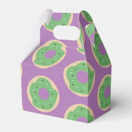 Caixinha De Lembrancinhas Aniversário Donut Verde Roxo de Halloween