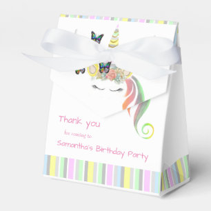 Caixinha De Lembrancinhas Aniversário Personalizado Da Rapariga Unicórn Ob