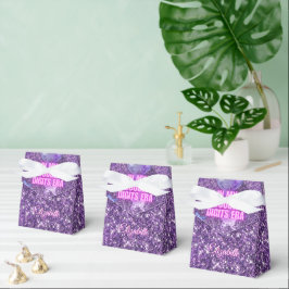 Caixinha De Lembrancinhas Aniversário Purple Trendy Na Minha Era de Dois Díg