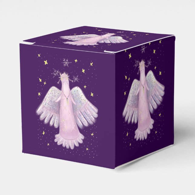 Caixinha De Lembrancinhas anjo mágico de natal (Frente)