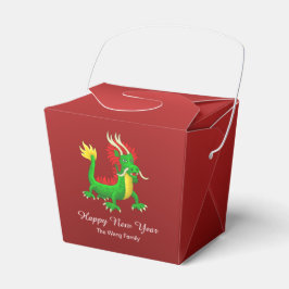 Caixinha De Lembrancinhas Ano Novo Chinês Dragão Feliz