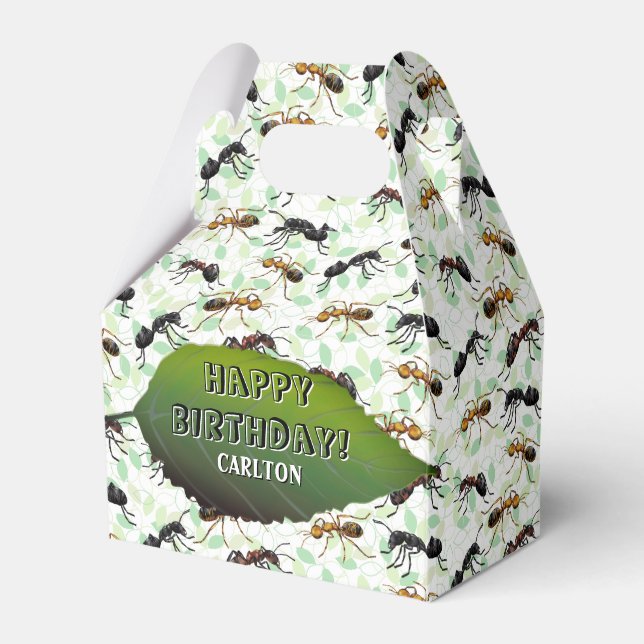 Caixinha De Lembrancinhas Ant Insetos Insetos Criaturas Rigorosas (Frente)