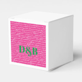 Caixinha De Lembrancinhas Antecedentes de amor de escrita manual Início do C