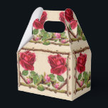 Caixinha De Lembrancinhas Antiguidade Vitorítica Vintage rosa rustica<br><div class="desc">Uma natureza inspirou rosa de antiguidades rústicas e design de galho. Isto é perfeito para convites e programas de casamento,  personalizável para os detalhes do seu próprio casamento. Parte da nossa coleção de natureza rústica.</div>