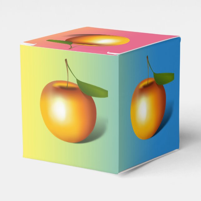 Caixinha De Lembrancinhas Apple 3-d (Frente)