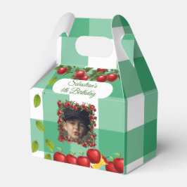 Caixinha De Lembrancinhas Apple of Our Eye Photo Favor Boxes