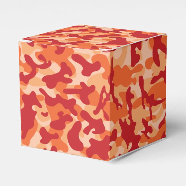 Caixinha De Lembrancinhas Apricot Lava Camouflage  (Frente)