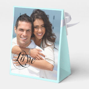 Caixinha De Lembrancinhas Aqua Wedding Box Favor Suas Fotografias Nomes Mono