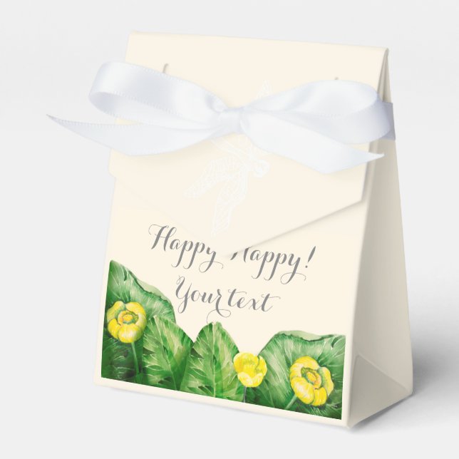 Caixinha De Lembrancinhas aquarela aquosa (Frente)