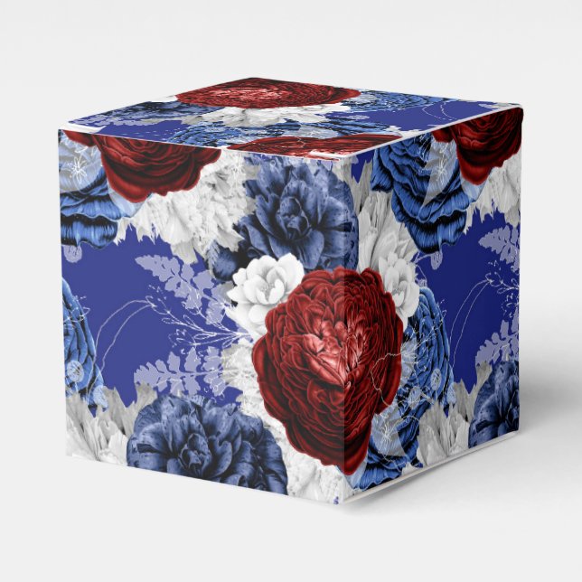 Caixinha De Lembrancinhas Aquarela com rabisco de vinho tinto de ameixa da B (Frente)