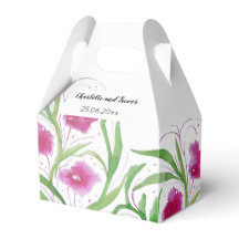 Aquarela Floral Rosa Pintada à Mão