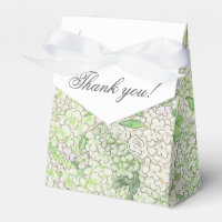 Aquarela Verde e Branco - Hydrangea Crest