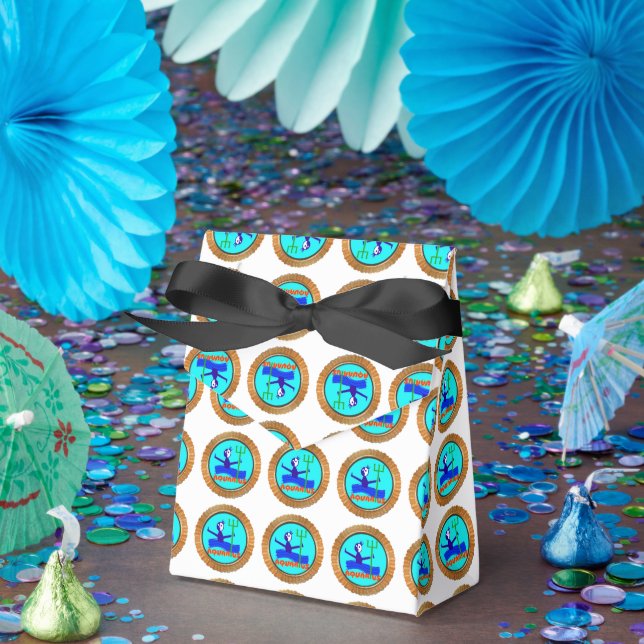 Caixinha De Lembrancinhas Aquarius cartoon o portador de água Horoscope (Festa)