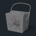 Caixinha De Lembrancinhas Aranha-Aranha-Vaca-Preta<br><div class="desc">Restaurante Tirar Comida para Ir Estilo Partida Caixa de Favoritos Imprimida com Aranha de Viúva Negra Desenho Original Desenho Desenho Desenho gráfico desenhado à mão pela impressão do FabricSeal a pedido compra em Zazzle.com #ZazzleMade ©️ Original. https://www.zazzle.com/store/thefabricseal Comemorar o Halloween e Gótico a qualquer momento do ano com a nossa...</div>
