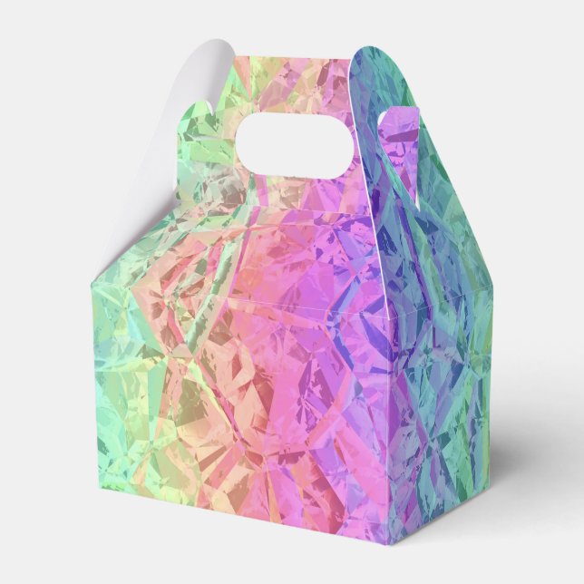 Caixinha De Lembrancinhas arco-íris congelado : (Frente)