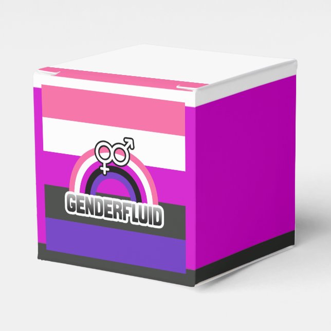 CAIXINHA DE LEMBRANCINHAS ARCO-ÍRIS GENDERFLUID (Frente)