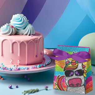 Caixinha De Lembrancinhas Arco-Íris Mágico Unicórnio Glitter Whimsical Birth