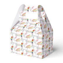Arco-íris Unicórnio Aniversário Nome Personalizado