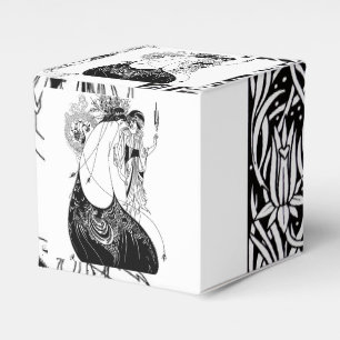 Caixinha De Lembrancinhas Art Nouveau Beardsley Peacock