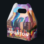 Caixinha De Lembrancinhas Arte abstrata do horizonte de Houston<br><div class="desc">Adicione um toque moderno ao seu evento com esta caixa de lembrança com arte abstrata do horizonte de Houston. Perfeita para casamentos,  festas ou presentes corporativos.</div>