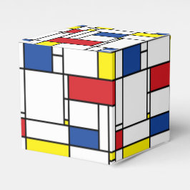 Caixinha De Lembrancinhas Arte Moderna De Stijl Geométrica Minimalista Mondr