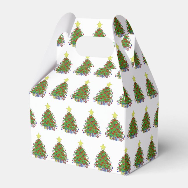 Caixinha De Lembrancinhas árvore de Natal (Frente)