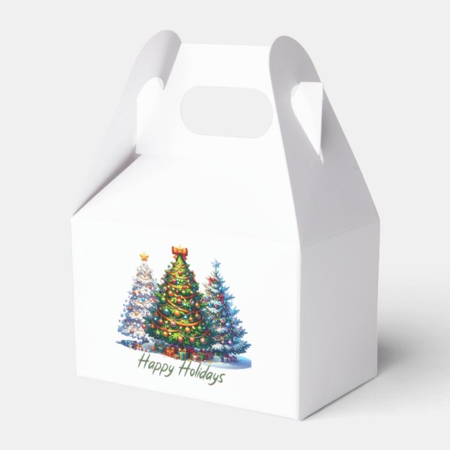 Caixinha De Lembrancinhas árvore de Natal  (Frente)