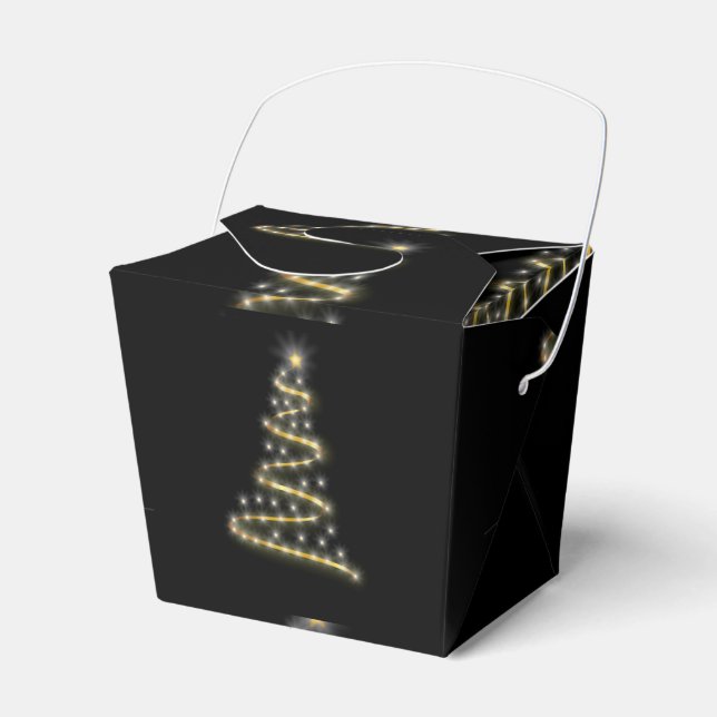 Caixinha De Lembrancinhas Árvore de natal brilhante (Frente)