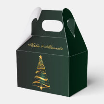 Árvore de Natal Dourada Chic e Elegante Obrigado C