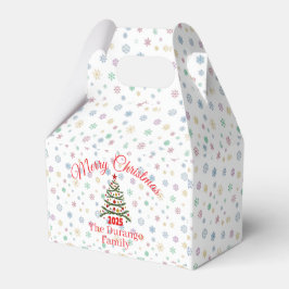 Caixinha De Lembrancinhas Árvore de Natal Festiva Personalizável para Festa 