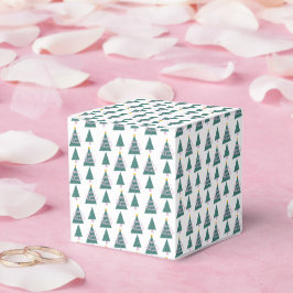 Caixinha De Lembrancinhas Árvores Bonitas Dodles Verdes Rosa