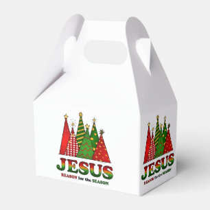 Caixinha De Lembrancinhas Árvores de Natal de Jesus
