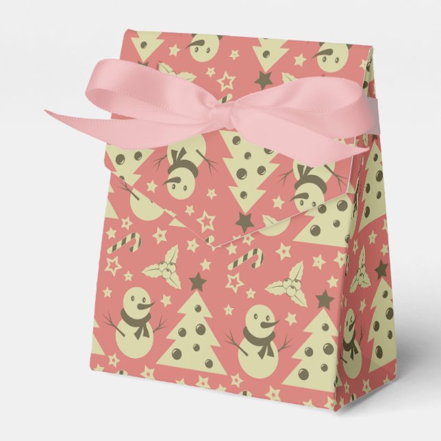 Caixinha De Lembrancinhas Árvores de Natal holandesas (Frente)