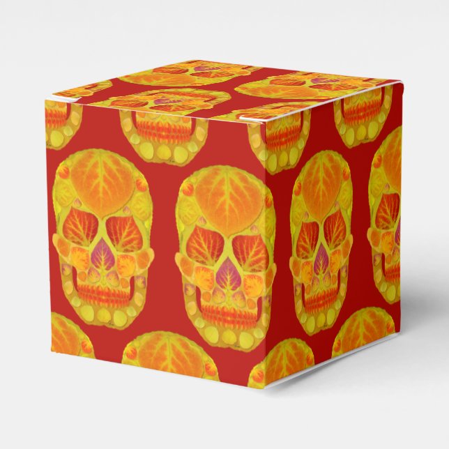 Caixinha De Lembrancinhas Aspen Folha Crânio 13 (Frente)