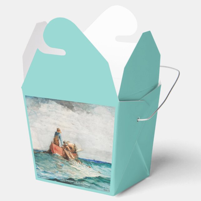 Caixinha De Lembrancinhas Assalto Nas Redes (1887) Por Winslow Homer (Aberto)